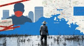 Foto Ilustrasi Banjir di Metro usai Beroperasinya Bendungan Marga Tiga Lampung Timur.