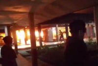 Kebakaran RS Ryacudu Lampung Utara, Minggu 30 Agustus 2026, malam.