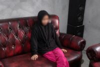 Sosok Muniroh setelah ditemukan saat berara di Polsek Limau, Minggu 23 Agustus 2026 | ist/Media Prioritastv.com.