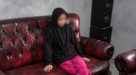 Sosok Muniroh setelah ditemukan saat berara di Polsek Limau, Minggu 23 Agustus 2026 | ist/Media Prioritastv.com.