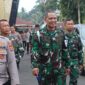 Tim Pencegahan Karhutla Mabes TNI yang datang ke Polres Tanggamus usai meninjau posko bencana di Mapolres setempat, Jumat 28 Agustus 2026 | Dok. Humas Polres Tanggamus.