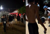Foto yang terekam kamera saat situasi penggerebekan di Lampung Utara dengan salah satu korban yang ambruk terkena tembakan, belum diketahui siapa korban yang tergeletak, Selasa 25 Agustus 2026 | ist/Media Prioritastv.com.