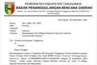 Surat imbauan BPBD Tanggamus.