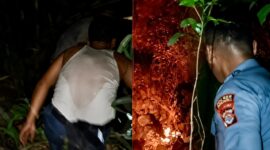 Kolase foto saat tim berjibaku melakukan pemadaman api di kawasan Bukit Kepar, Pekon Panjirejo, Kecamatan Gading Rejo, Kabupaten Pringsewu, Provinsi Lampung, Kamis 3 September 2026, malam | ist/Media Prioritastv.com.