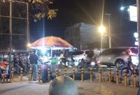 Pengguna jalan yang mengular disebabkan antrian di SPBU Fajerisuk Pringsewu, Sabtu 5 September 2026 | David/Media Prioritastv.com.