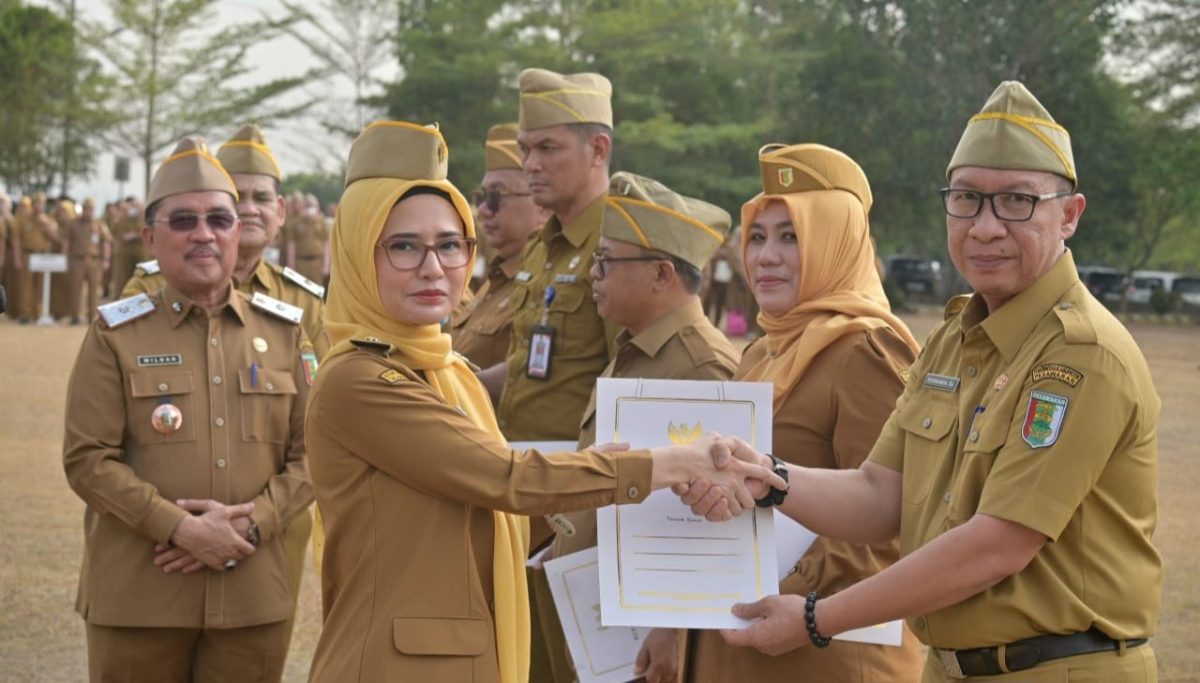 Kadis PUPR Pesawaran Risawanda saat dilantik Bupati Nanda Indira Bastian, Senin 14 September 2026.