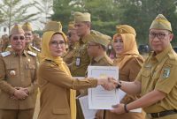 Kadis PUPR Pesawaran Risawanda saat dilantik Bupati Nanda Indira Bastian, Senin 14 September 2026.