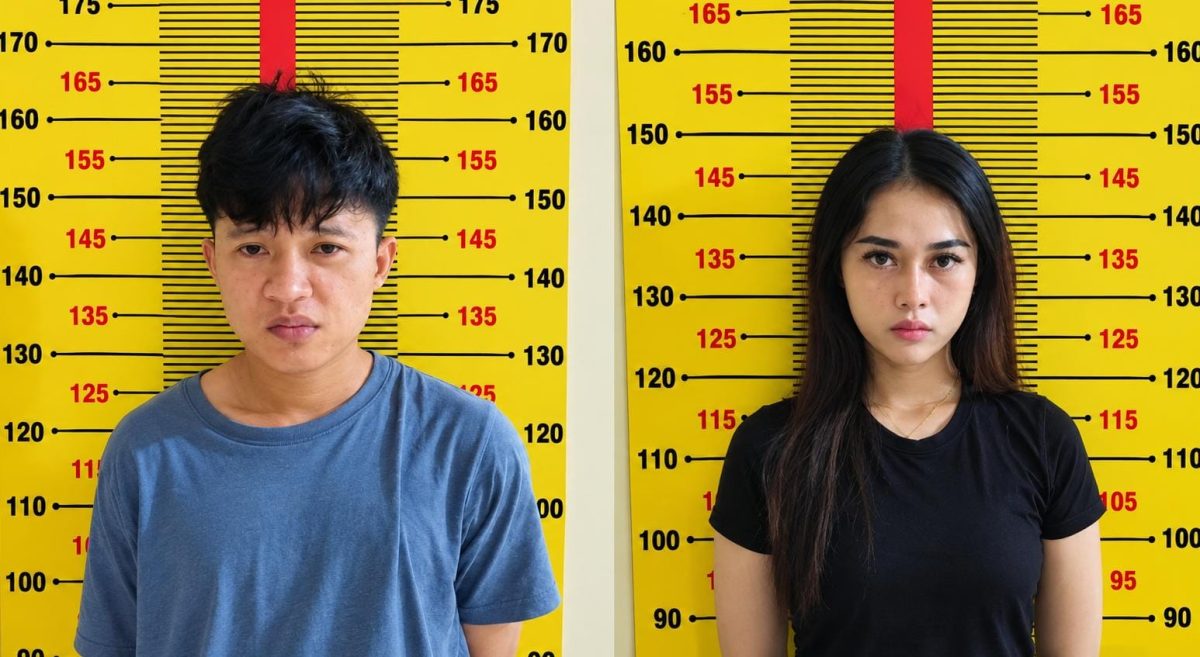 Pasangan kekasih diduga pemasok sabu 4 pria di Pringsewu.
