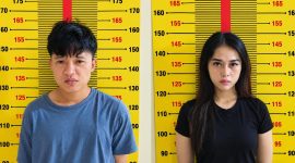 Pasangan kekasih diduga pemasok sabu 4 pria di Pringsewu.