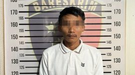 Tersangka EP setelah ditangap Polres Pringsewu, Selasa 22 September 2026.