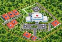 Ilustrasi Lokasi 8 Bidang Tanah Calon RSUD Talang Padang, Tanggamus.