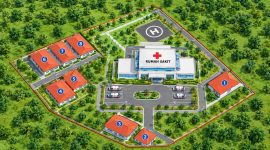 Ilustrasi Lokasi 8 Bidang Tanah Calon RSUD Talang Padang, Tanggamus.