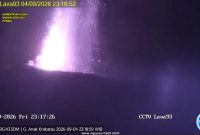 Erupsi Gunung Krakatau, Sabtu 5 September 2026 dinihari.
