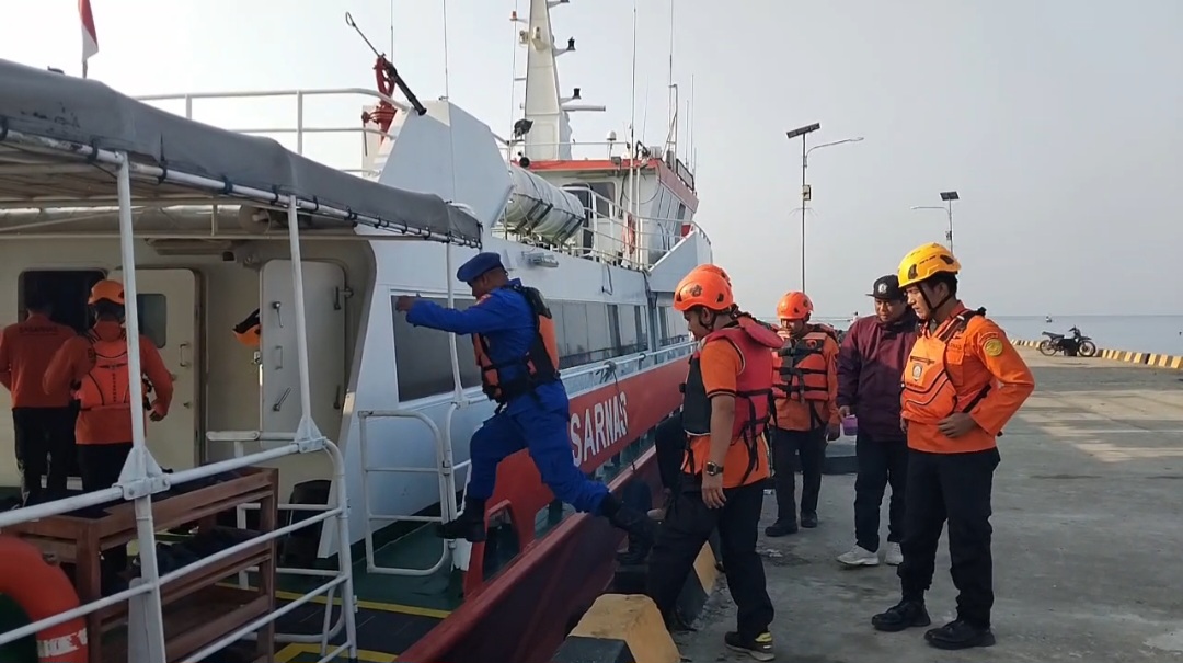 Pencarian Jurnalis Hilang di Perairan Teluk Semangka, Tanggamus, Lampung.