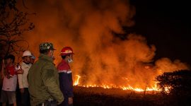 Tim PT PGE Ulu Belu saat persiapan pemadaman di Pekon Muara Dua, Ulu Belu, Tanggamus, Minggu 6 September 2026 | Dok. PT. PGE Ulu Belu.