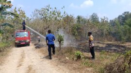 Proses pemadaman Karhutla di Ambarawa, Pringsewu, Rabu 2 September 2026 | Dok. Humas Polres Pringsewu.