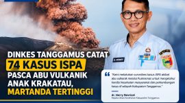 Data ISPA Abu Vulkanik Tanggamus hingga Minggu 6 September 2026.