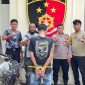Tersangka saat diamankan Satreskrim Polres Tanggamus dan Polsek Sumberejo, Rabu 30 September 2026 | Dok. Humas Polres Tanggamus.