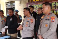 Kapolres Tanggamus AKBP Rahmad Sujatmiko saat memimpin konferesnsi pers hasil Operasi Narkoba, Kamis 1 Oktober 2026 | Herdi/Media Prioritastv.com.