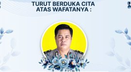 Flyer informasi meninggalnya, Aiptu H Riduan Hadi bin Saihirun, KSPK Polsek Sumberejo, Polres Tanggamus, Jumat, 2 Oktober 2026 | ist/Media Prioritastv.com.