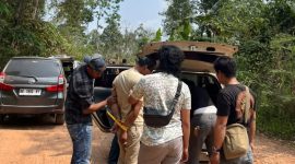 Tersangka Pemerasan Lintas Suoh BNS, Tanggamus, saat ditangkap, Rabu 30 September 2026.