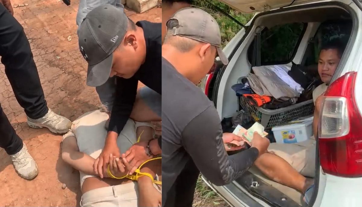 Kolase foto saat tersangka ditangkap dan dihadiahi timah panas dan saat hendak dievakuasi ke rumah sakit, Rabu 30 September 2026 | ist/Media Prioritastv.com.