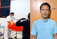 Kolase foto saat tersangka ditangani pihak medis dan foto yang disebut adalah pelaku yang beredar media sosial, Senin 5 Oktober 2026.