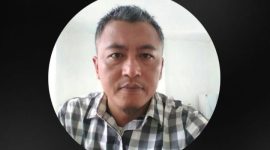 Flyer meninggalnya Ketua Peradi Kota Agung Tanggamus, Ahmad Baijuri.