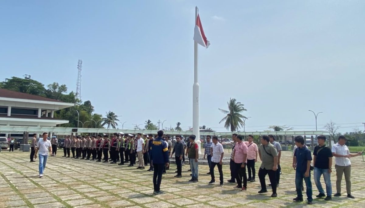 Pengamanan Deklarasi Damai Pilperatin Pesisir Barar 2026.