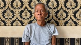 Husni Tamrin (63) warga Pekon Sukaraja, Kecamatan Way Tenong, Kabupaten Lampung Barat setelah diaman polisi, Rabu 7 Oktober 2026 | Dok. Polres Pesisir Barat.