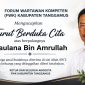 Flyer Informasi Meninggalnya Maulana, wartawan yang tergabung di Forum Wartawan Kompeten Kabupaten Tanggamus | Dok. FWK-KT.
