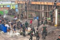 Pembangunan Yonif 945 PPC Tanggamus di Kota Agung Timur.
