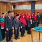 Bupati Tanggamus H. Moh. Saleh Asnawi saat melantik 47 kepala sekolah diantaranya TK, SD dan SMP Negeri di Rupatama Pemkab setempat, Jumat 16 Oktober 2026 | Herdi/Media Prioritastv.com.