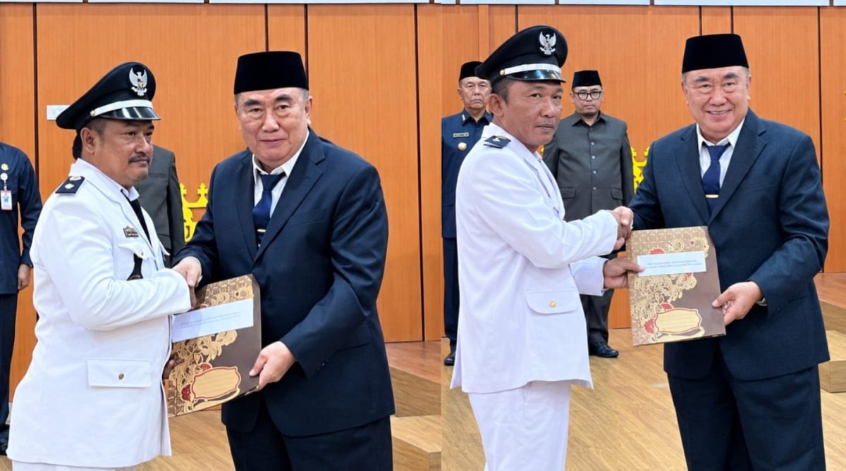 Pelantikan Pj Kakon Atar Lebar dan Gunung Tiga Tanggamus.