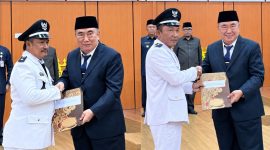 Pelantikan Pj Kakon Atar Lebar dan Gunung Tiga Tanggamus.