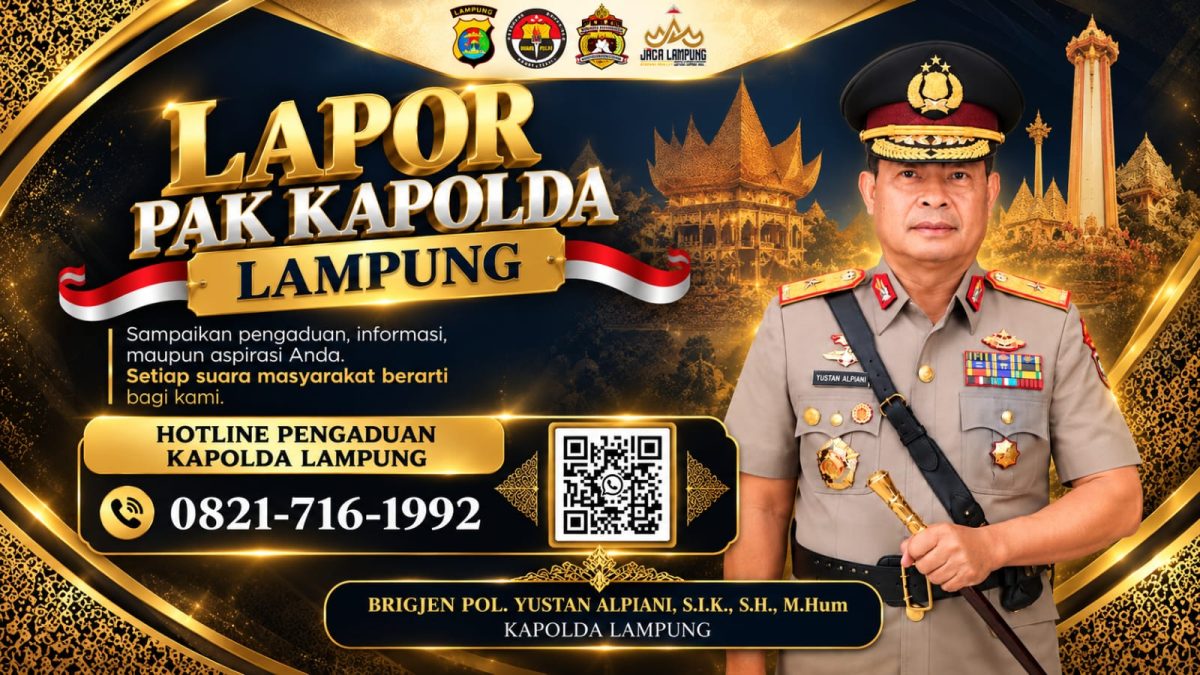 Flyer Layanan Lapor Kapolda Lampung.