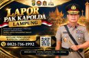 Flyer Layanan Lapor Kapolda Lampung.