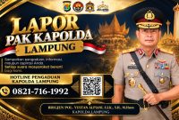 Flyer Layanan Lapor Kapolda Lampung.