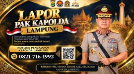 Flyer Layanan Lapor Kapolda Lampung.