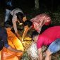 Polisi saat mengevakusi korban setelah diamuk massa usai dituduh mencuri getah karet di Kabupate Mesuji, Lampung, Rabu 21 Oktober 2026 malam | Dok. Polres Mesuji.