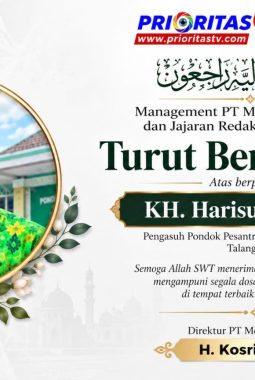 Management dan Redaksi PT Media Prioritas Tivi Berduka atas Wafatnya KH. Harisuddin Zamas