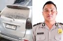 Kolase foto mobil korban yang menabrak bagian belakang truk di Jalan Tol Terbanggi Besar - Pematang Panggang - Kayu Agung (Terpeka), Minggu 25 Oktober 2026 dan korban Aipda Agung Prasetyo, Anggota Polres Tulang Bawang | ist/Media Prioritastv.com.