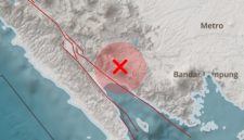 Titik Gempa yang dilaporkan laman BMKG Lampung, Rabu 21 Oktober 2026 pukul 18.11.50 WIB | Dok. BMKG Lampung.