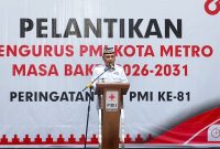 Wali Kota Metro Dorong PMI Mandiri dan Perluas Layanan Kemanusiaan